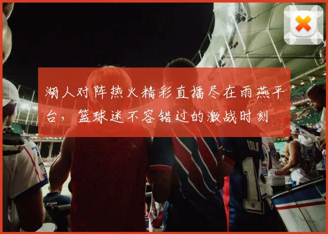 湖人对阵热火精彩直播尽在雨燕平台，篮球迷不容错过的激战时刻